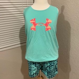 Under Armour 2pc Set Girls Size Medium